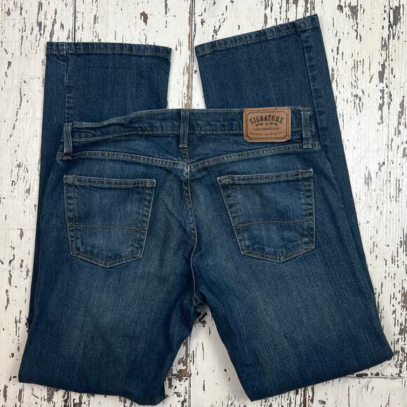 Levi’s Signature by Levi Strauss straight leg stretch Jeans men’s 34x34 med wash - Picture 3 of 6